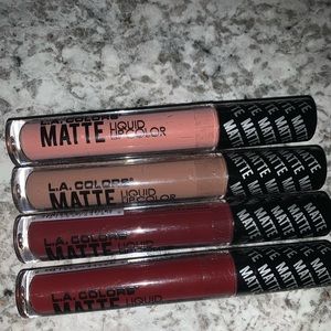 *NEW* LA COLORS 4 matte liquid lip colors set